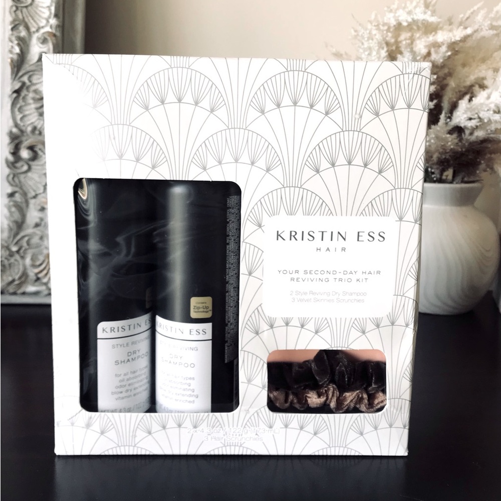 Kristin Ess Hair Second-Day Reviving Trio Kit - Black/Brown